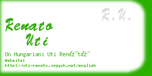 renato uti business card